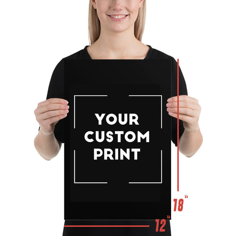 12 x 18 kdm  custom print poster mockup black