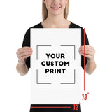 12 x 18 trucks  custom print poster mockup white