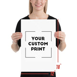 12 x 18 Acura custom print poster mockup white