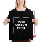 16 x 20 usdm custom print poster mockup black