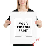 16 x 20 Acura custom print poster mockup white