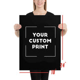 18 x 24 kdm custom print poster mockup black
