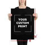 18 x 24 trucks custom print poster mockup black