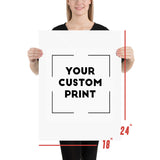 18 x 24 jdm  custom print poster mockup white