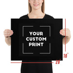 20 x 16 Acura custom print poster mockup black