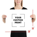 20 x 16 Acura custom print poster mockup white