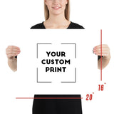 20 x 16 Acura custom print poster mockup white