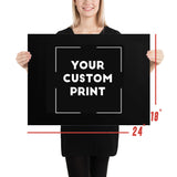 24 x 18 trucks custom print poster mockup black