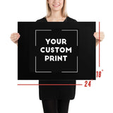 24 x 18 Acura custom print poster mockup white
