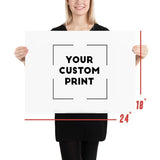 24 x 18 Acura custom print poster mockup white