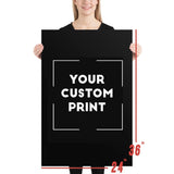 24 x 36 Acura custom print poster mockup black