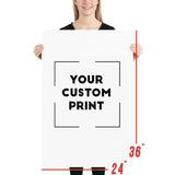 24 x 36 usdm  custom print poster mockup white