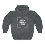 JDM custom print unisex hoodie dark heather grey