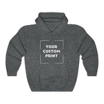 motorbike custom print unisex hoodie dark heather grey
