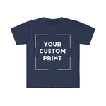 usdm custom print for men fitted navy