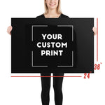36 x 24 usdm  custom print poster mockup black