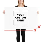 36 x 24 euro  custom print poster mockup white