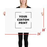 36 x 24 euro  custom print poster mockup white