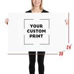 36 x 24 Acura custom print poster mockup white