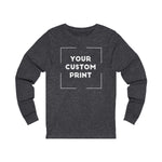 motorbikes custom print unisex long sleeves dark heather