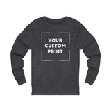 kdm custom print unisex long sleeves dark heather