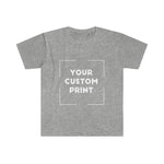usdm custom print for men fitted sport grey