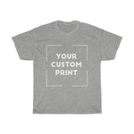 euro custom print unisex t-shirt sport grey