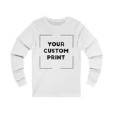 jdm custom print unisex long sleeves white