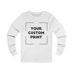 motorbikes custom print unisex long sleeves white
