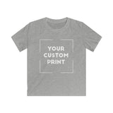 euro custom print for kids unisex t-shirt sport grey