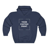 motorbike custom print unisex hoodie navy