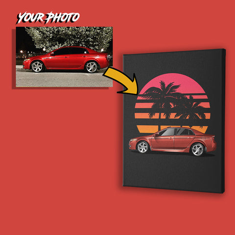 Acura custom print canvas
