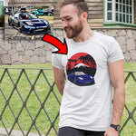 Acura custom print unisex t-shirt mockup white