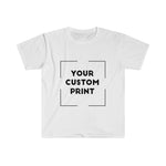 kdm custom print for men fitted white