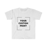usdm custom print for men fitted white