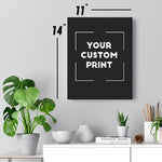 11 x 14 BMW custom print canvas mockup black