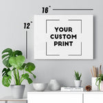 16 x 12 BMW custom print canvas mockup white