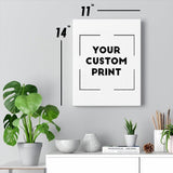 11 x 14 BMW custom print canvas mockup white