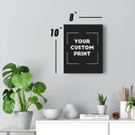 8 x 10 BMW custom print canvas mockup black