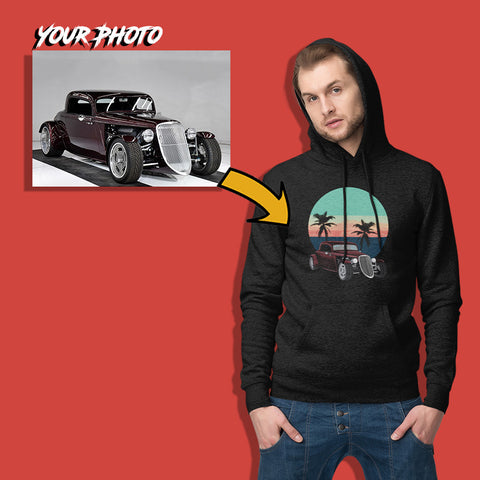classic cars custom print hoodie unisex mockup