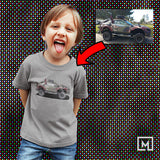 custom print unisex kids t shirt mockup sport grey