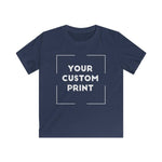 trucks custom print for kids unisex t-shirt navy