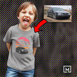 euro custom print for kids unisex t-shirt mockup sport grey