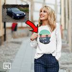 euro custom print unisex long sleeves mockup white
