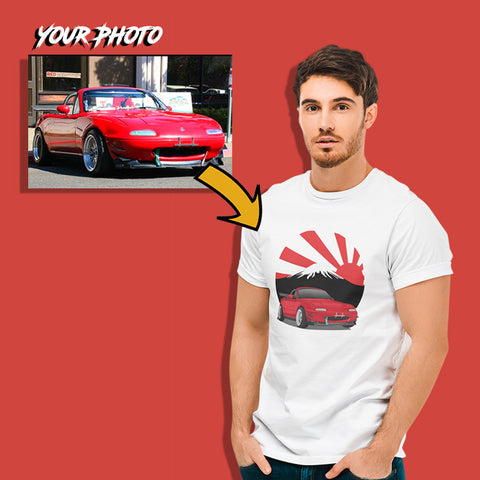 JDM custom print for men fitted t-shirt