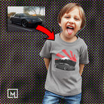 jdm custom print for kids unisex t-shirt mockup sport grey