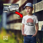 jdm custom print for kids unisex t-shirt mockup white