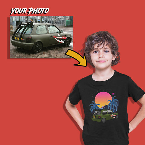 jdm custom print kids t-shirt