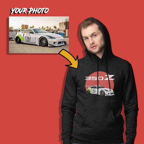 jdm custom print unisex hoodie