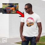 kdm custom print for men t-shirt mockup white 